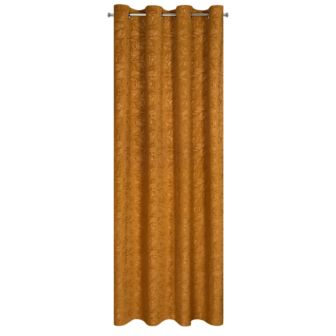 Záves 140x250 cm zamatový medový na kovové krúžky OCTAVIA