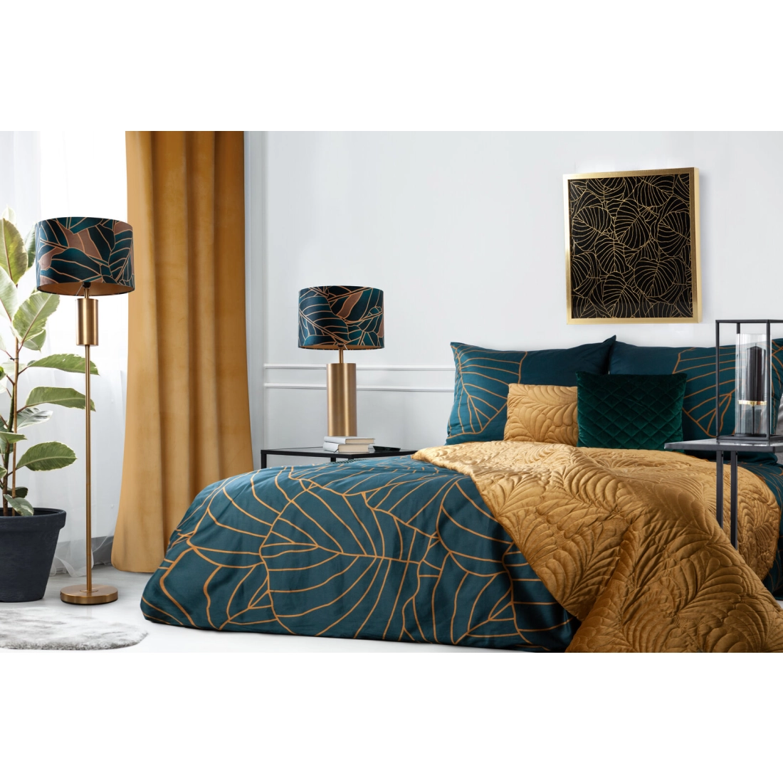 Záves 140x250 cm zamatový medový na kovové krúžky ROSA Design 91