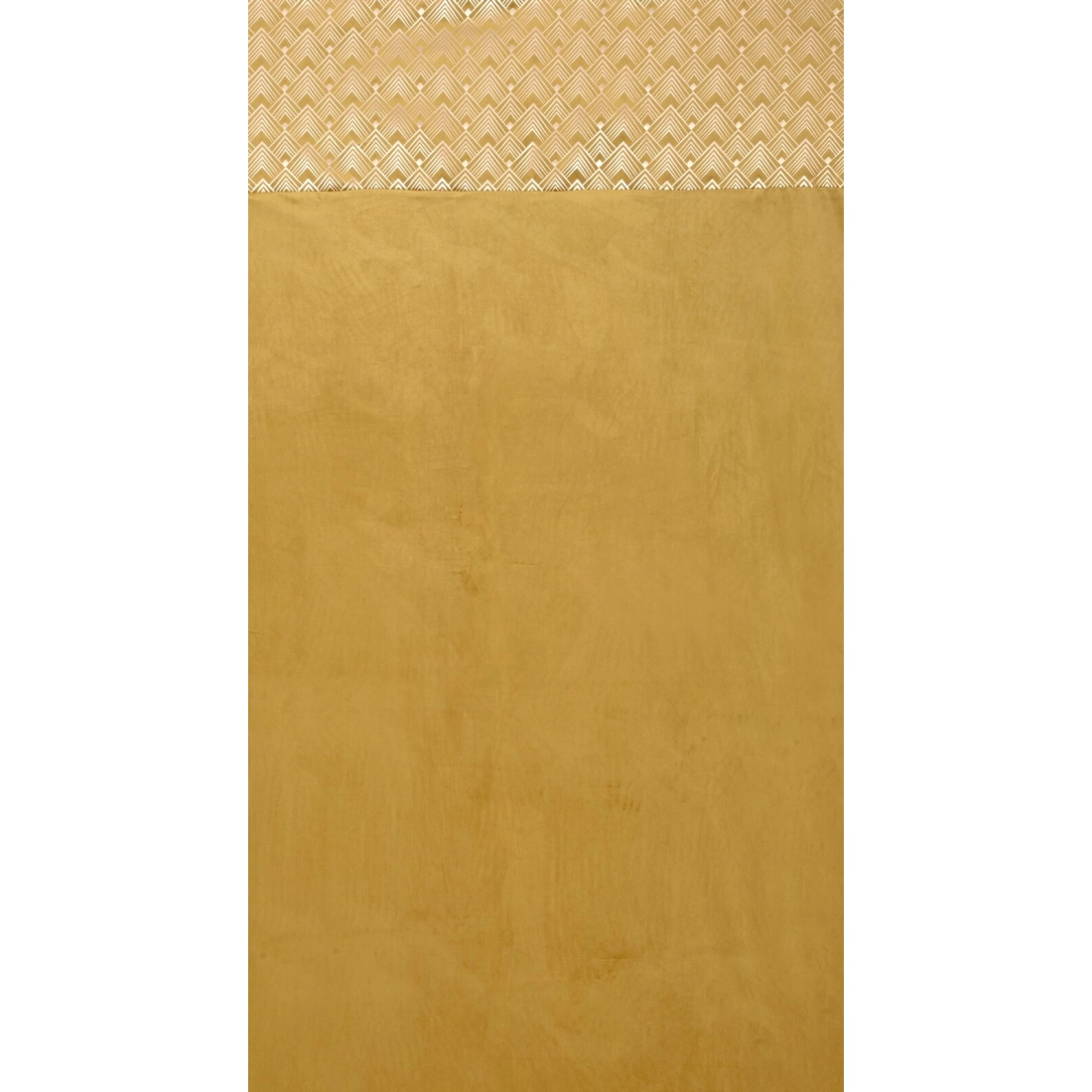 Záves 140x250 cm zamatový medový, šampanský na kovové krúžky ELEN