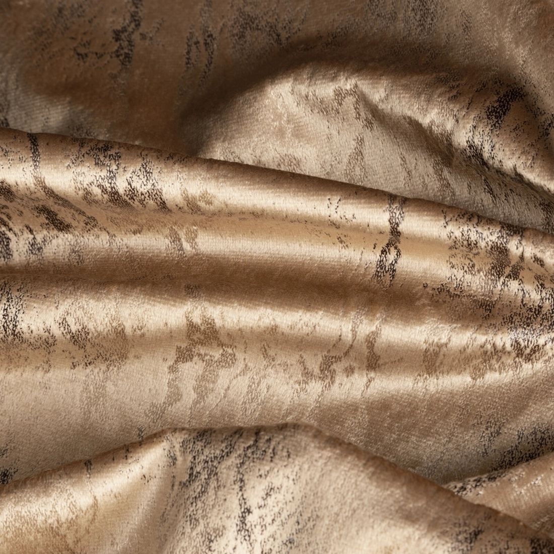 Záves 140x250 cm zamatový medový zlatistý na kovové krúžky KORNELIA