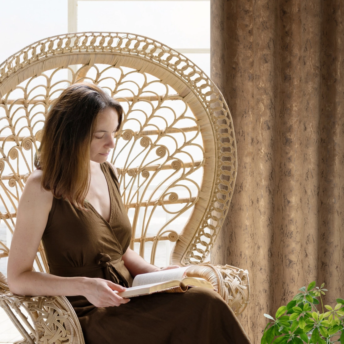 Záves 140x250 cm zamatový medový zlatistý na kovové krúžky KORNELIA