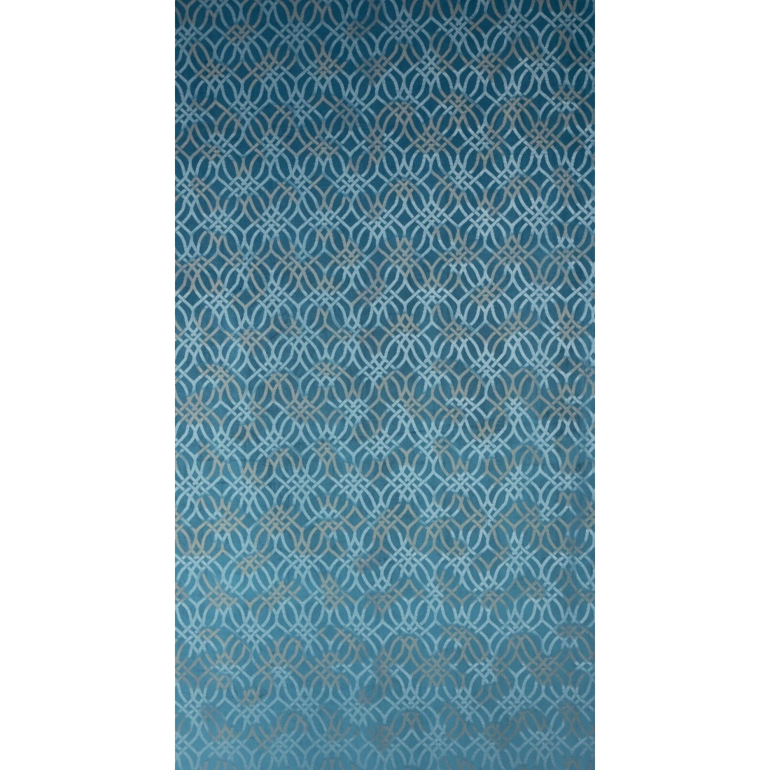 Záves 140x250 cm zamatový modrý na kovové krúžky ARETA