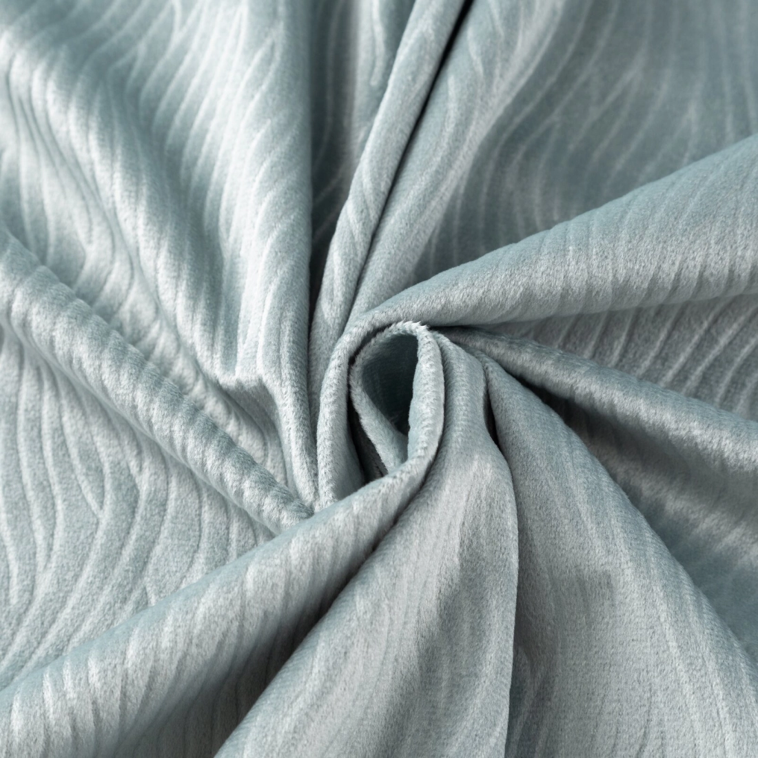 Záves 140x250 cm zamatový modrý na kovové krúžky LILI