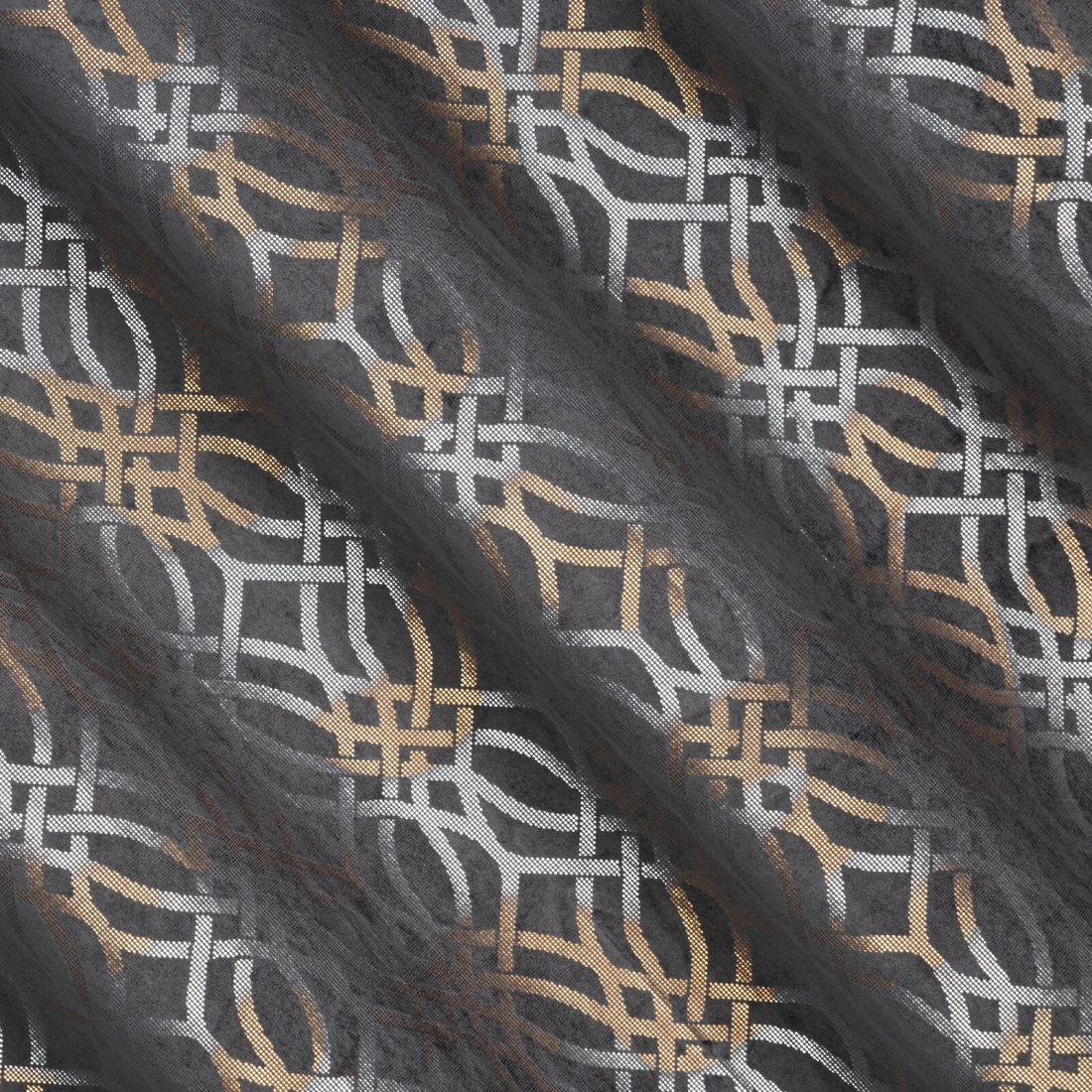 Závěs 140 x 250 cm sametový ocelově modrý stříbrný na kovové kroužky ARETA