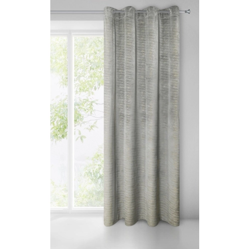 Záves 140x250 cm zamatový oceľový na kovové krúžky ALUVIA