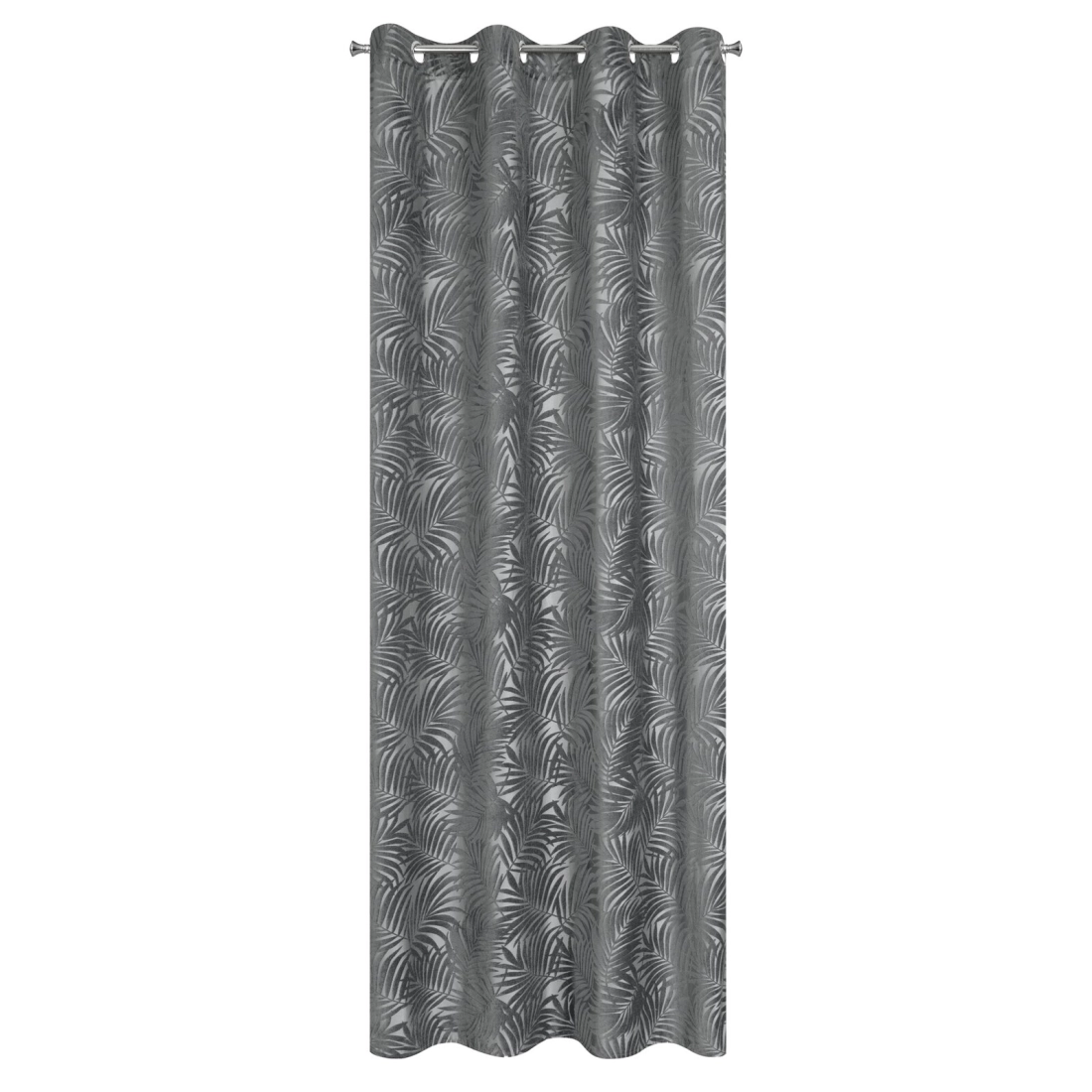 Záves 140x250 cm zamatový oceľový na kovové krúžky LIVIA