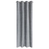 Záves 140x250 cm zamatový oceľový na kovové krúžky LUSSI