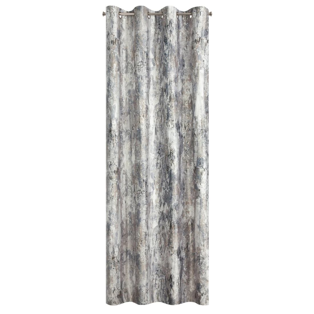 Záves 140x250 cm zamatový oceľový na kovové krúžky MALIA