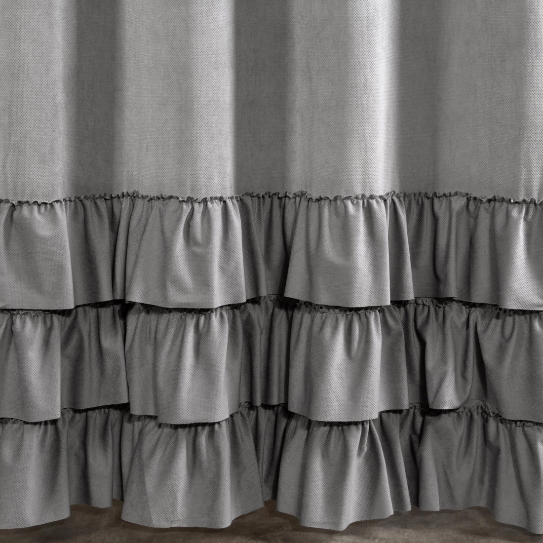 Záves 140x250 cm zamatový oceľový na kovové krúžky MEGI