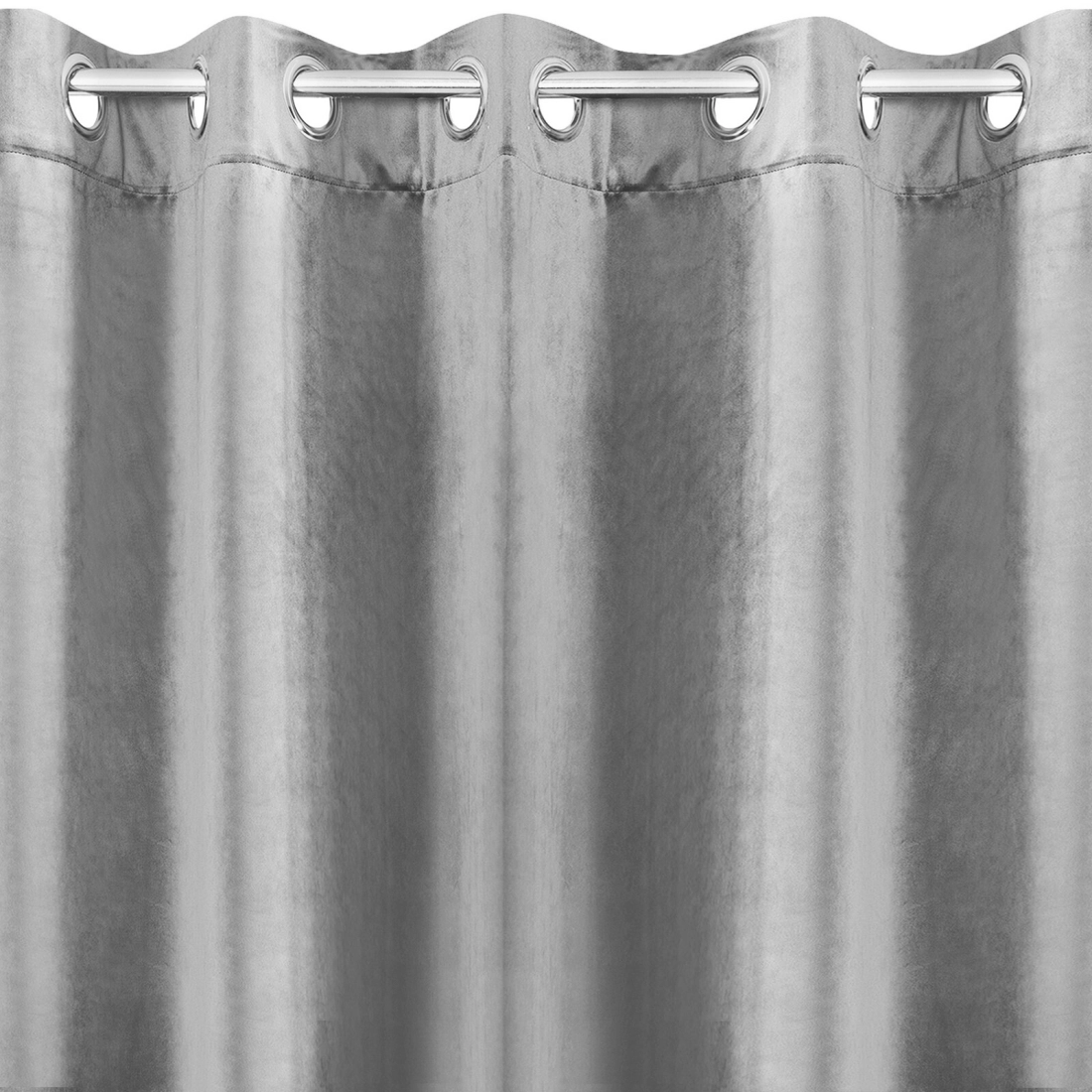 Záves 140x250 cm zamatový oceľový na kovové krúžky RIA Diva Line