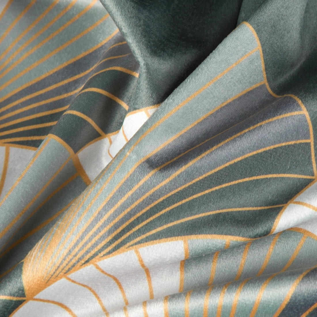 Záves 140x250 cm zamatový oceľový svetlosivý na kovové krúžky GINA - Design 91