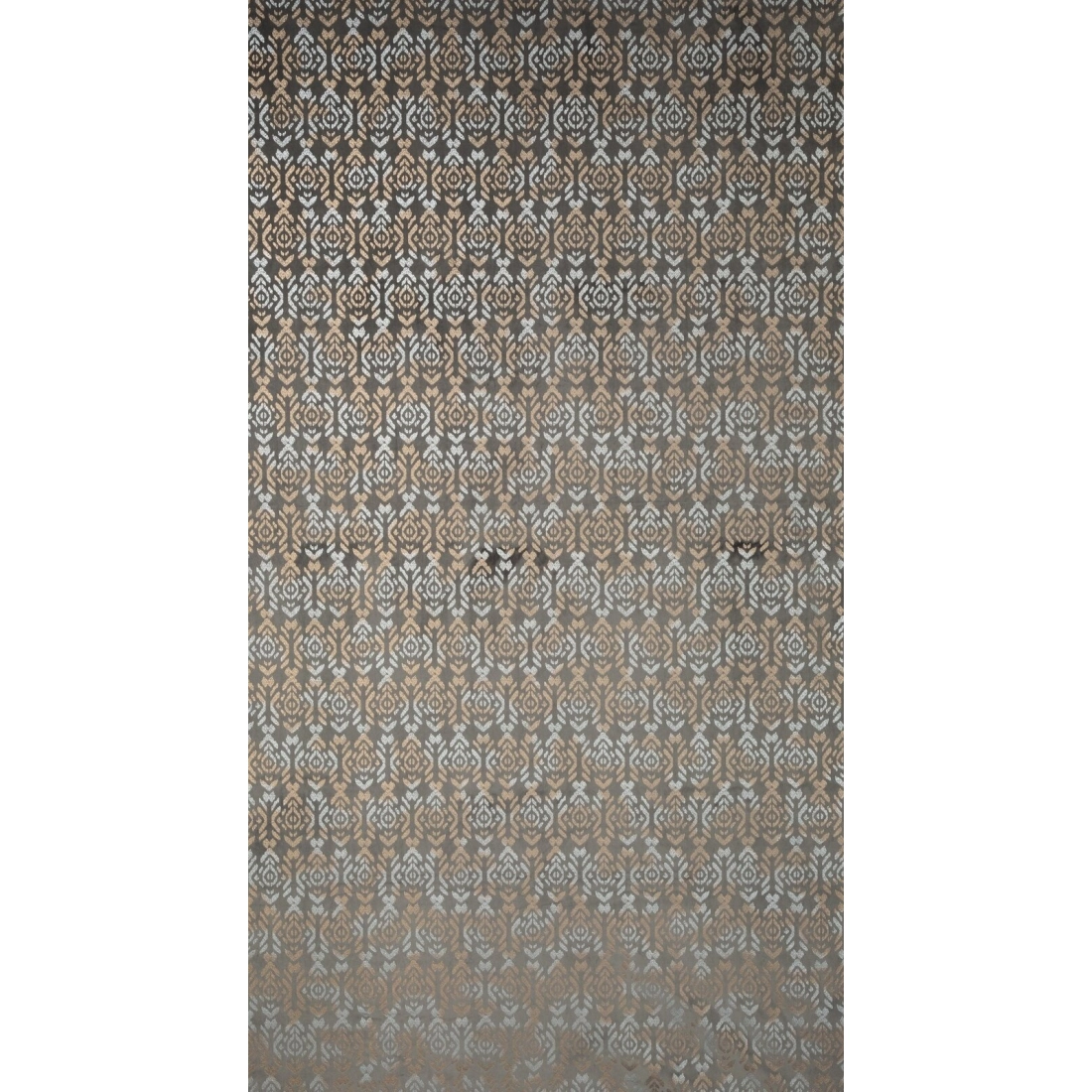 Záves 140x250 cm zamatový oceľový zlatý na kovové krúžky LAURA