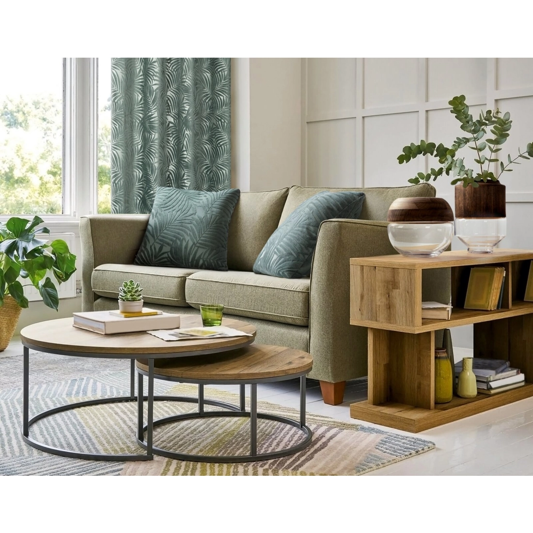 Záves 140x250 cm zamatový olivový na kovové krúžky LIVIA