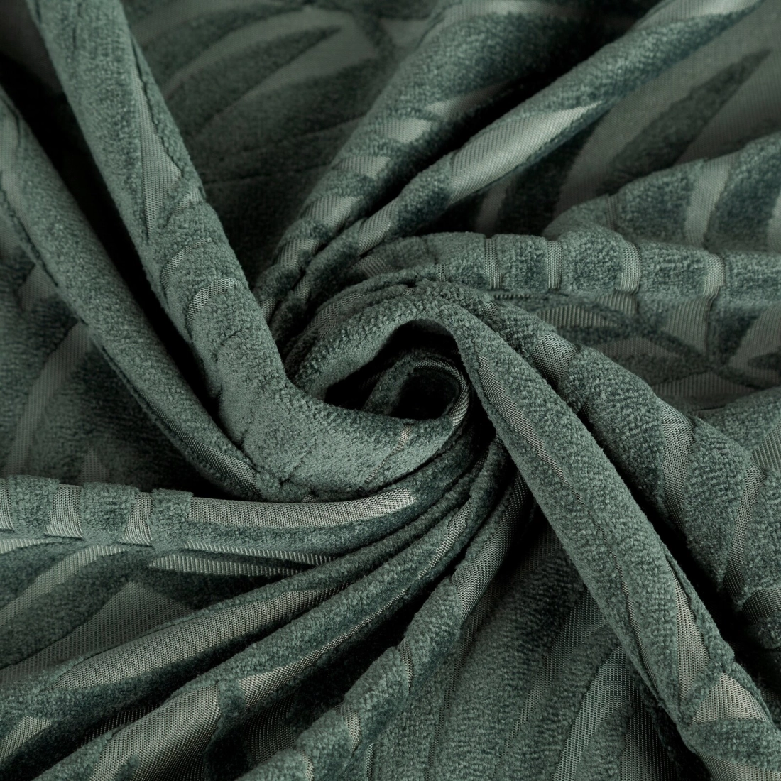 Záves 140x250 cm zamatový olivový na kovové krúžky LIVIA