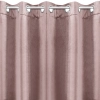 Záves 140x250 cm zamatový púdrovo ružový na kovové krúžky RIA Diva Line