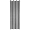 Závěs 140 x 250 cm sametový šedý na kovových kroužcích ELIZA