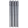 Záves 140x250 cm zamatový sivý na kovové krúžky ERIN