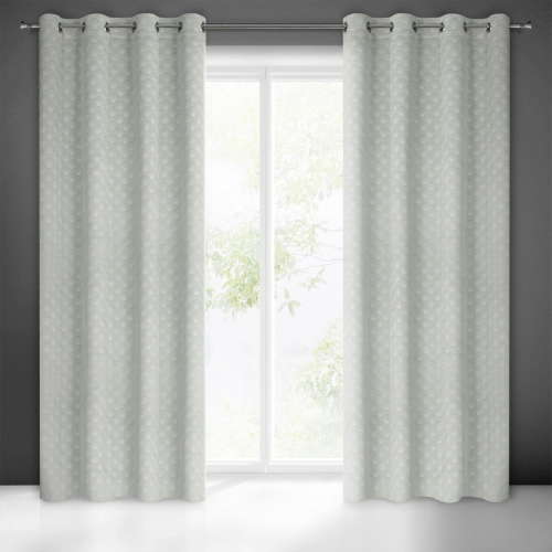 Záves 140x250 cm zamatový sivý na kovové krúžky JULIA