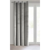 Záves 140x250 cm zamatový sivý na kovové krúžky PIERRE