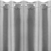 Záves 140x250 cm zamatový sivý na kovové krúžky VILLA
