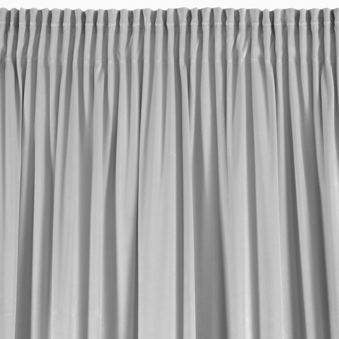 Záves 140x250 cm zamatový sivý na riasiacu pásku DANI