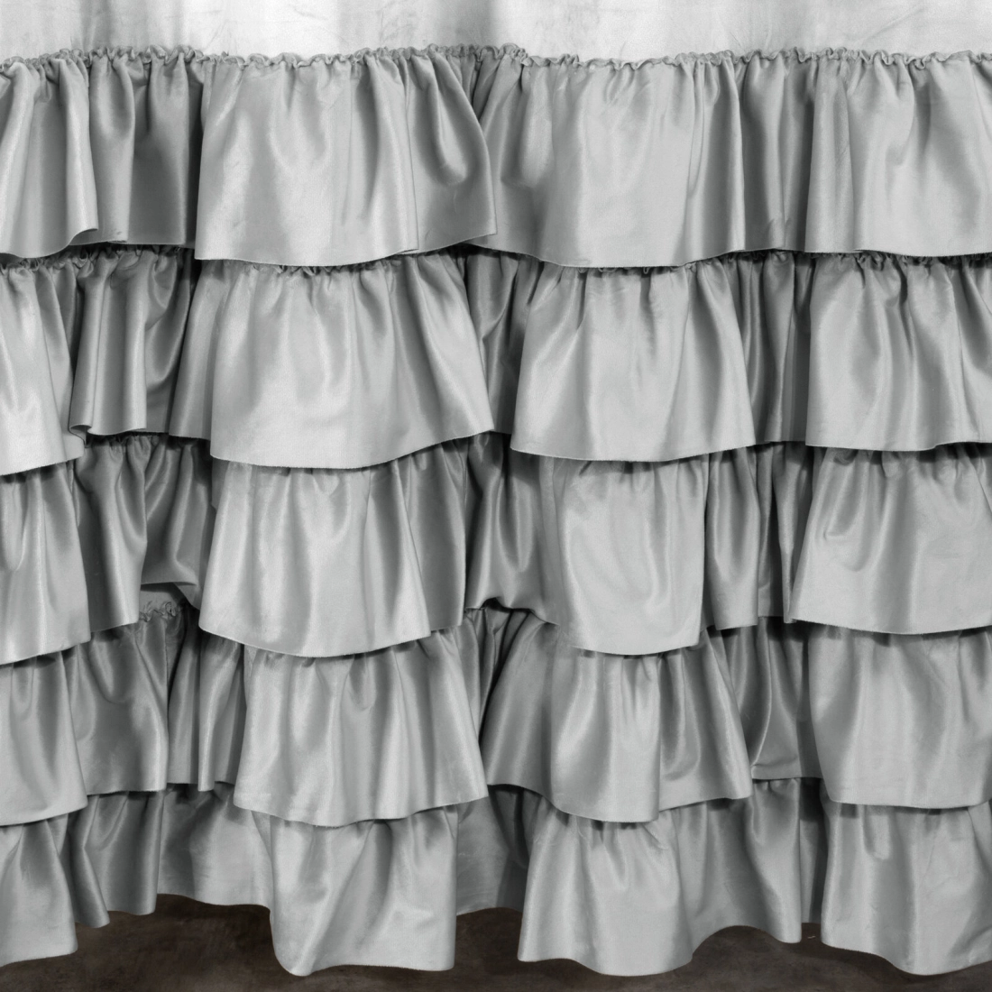 Záves 140x250 cm zamatový sivý na riasiacu pásku DANI