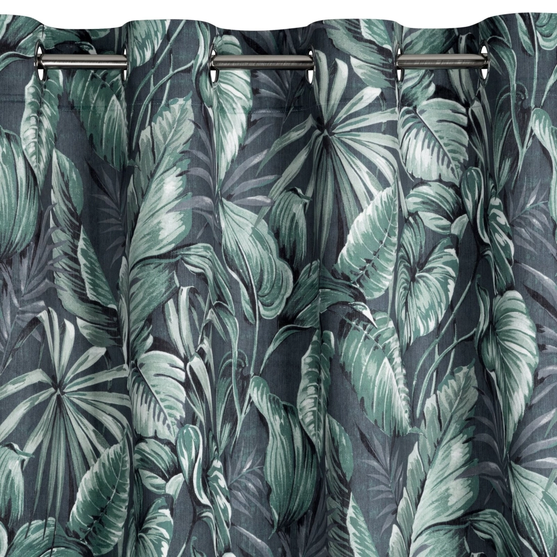 Záves 140x250 cm zamatový sivý, olivový na kovové krúžky PALERMO