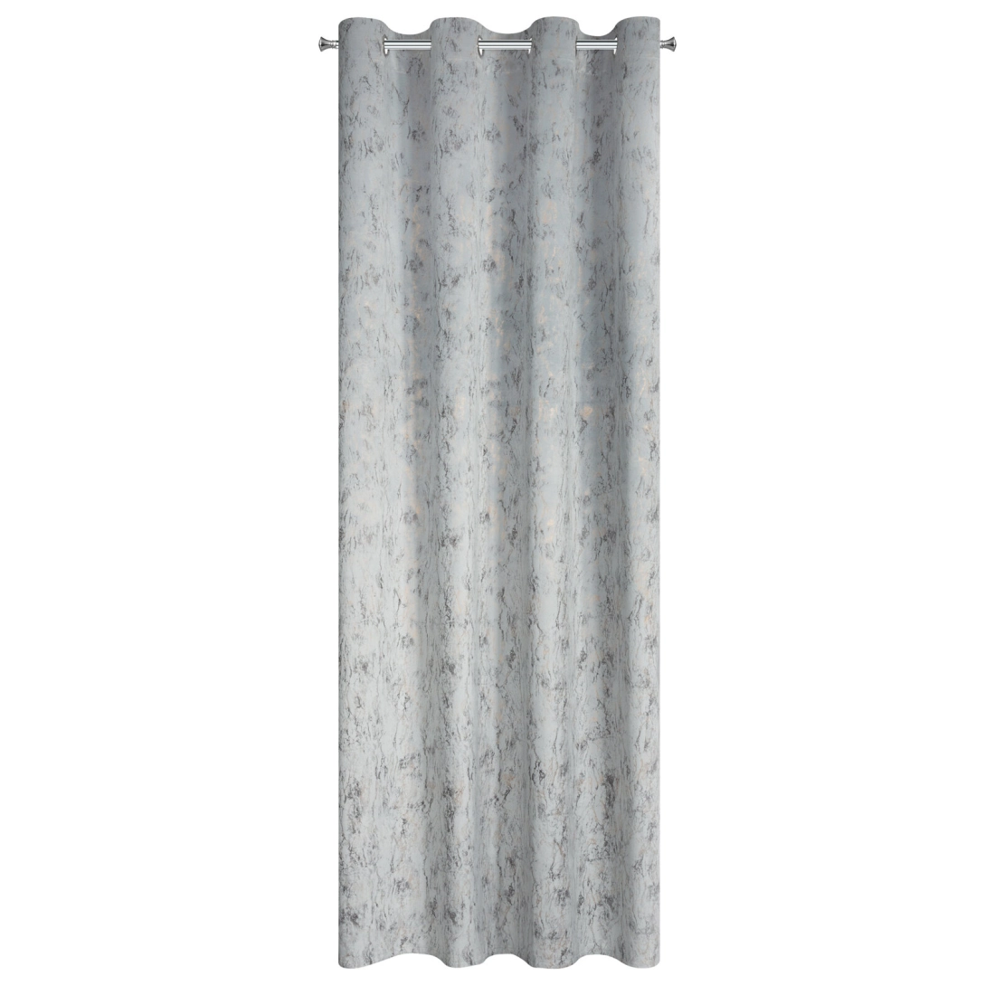 Sametový závěs 140x250 cm ve stříbrno zlaté barvě na kovových kroužcích KORNELIA