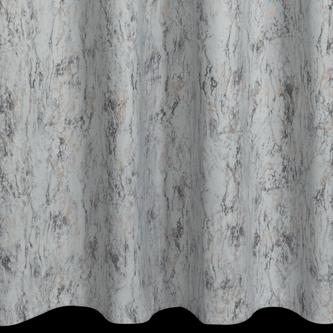 Sametový závěs 140x250 cm ve stříbrno zlaté barvě na kovových kroužcích KORNELIA