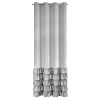 Záves 140x250 cm zamatový strieborný na kovové krúžky DANI