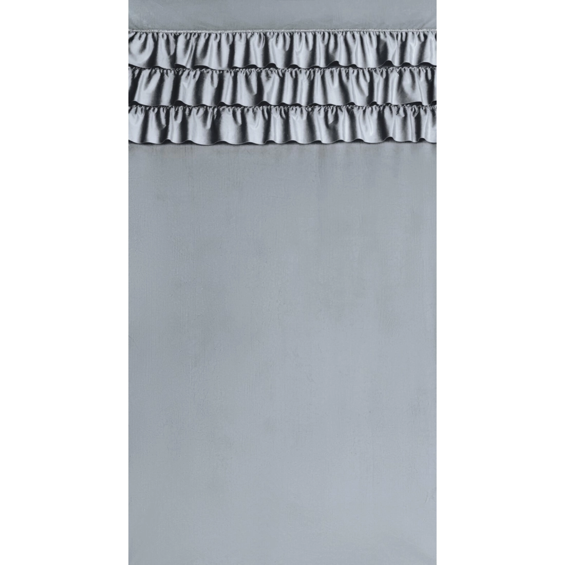 Záves 140x250 cm zamatový strieborný na kovové krúžky SAMI