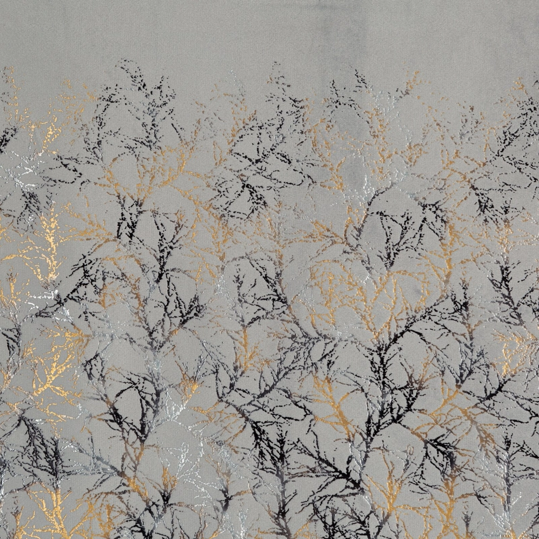 Záves 140x250 cm zamatový strieborný šampanský na kovové krúžky TORI