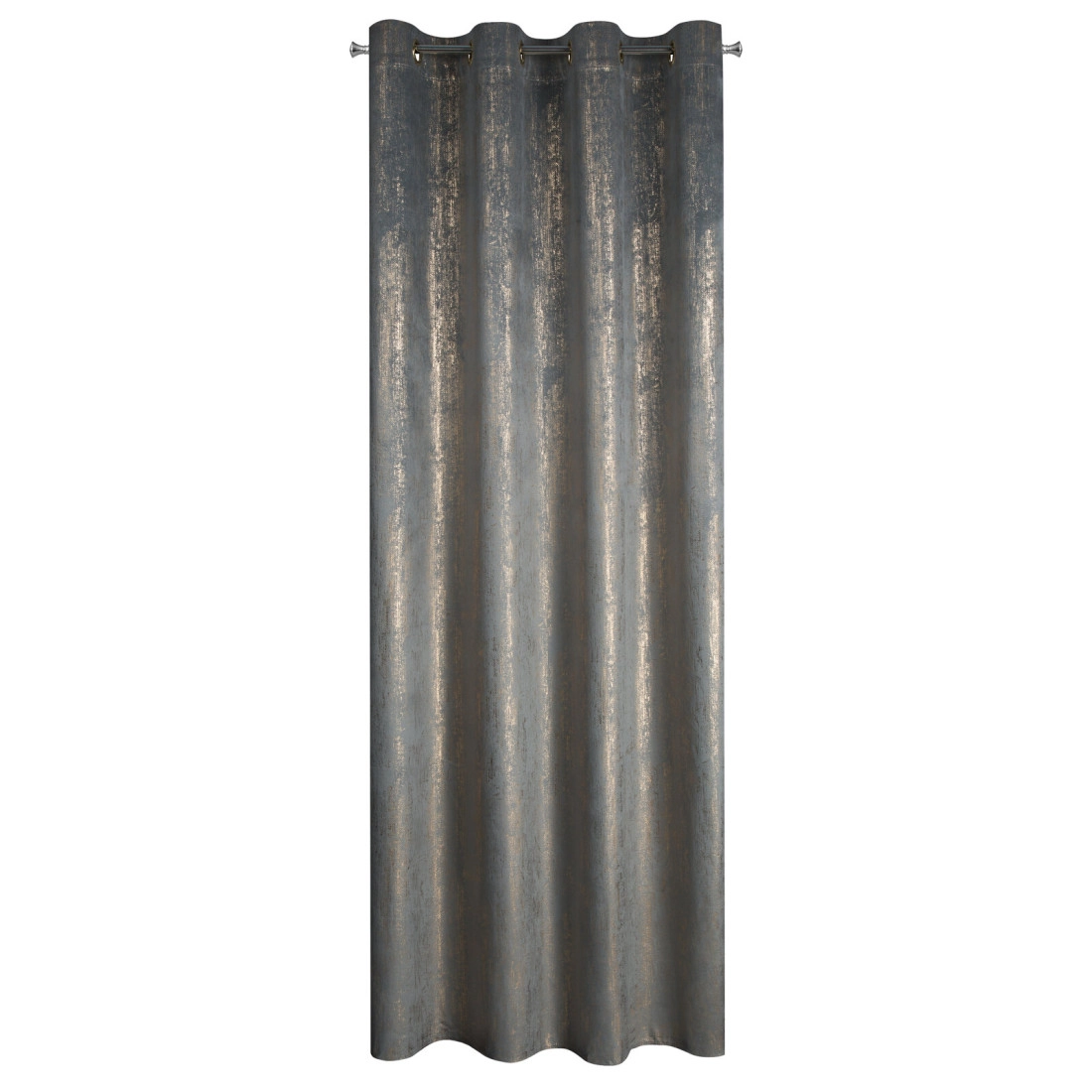 Záves 140x250 cm zamatový strieborný zlato na kovové krúžky DARA