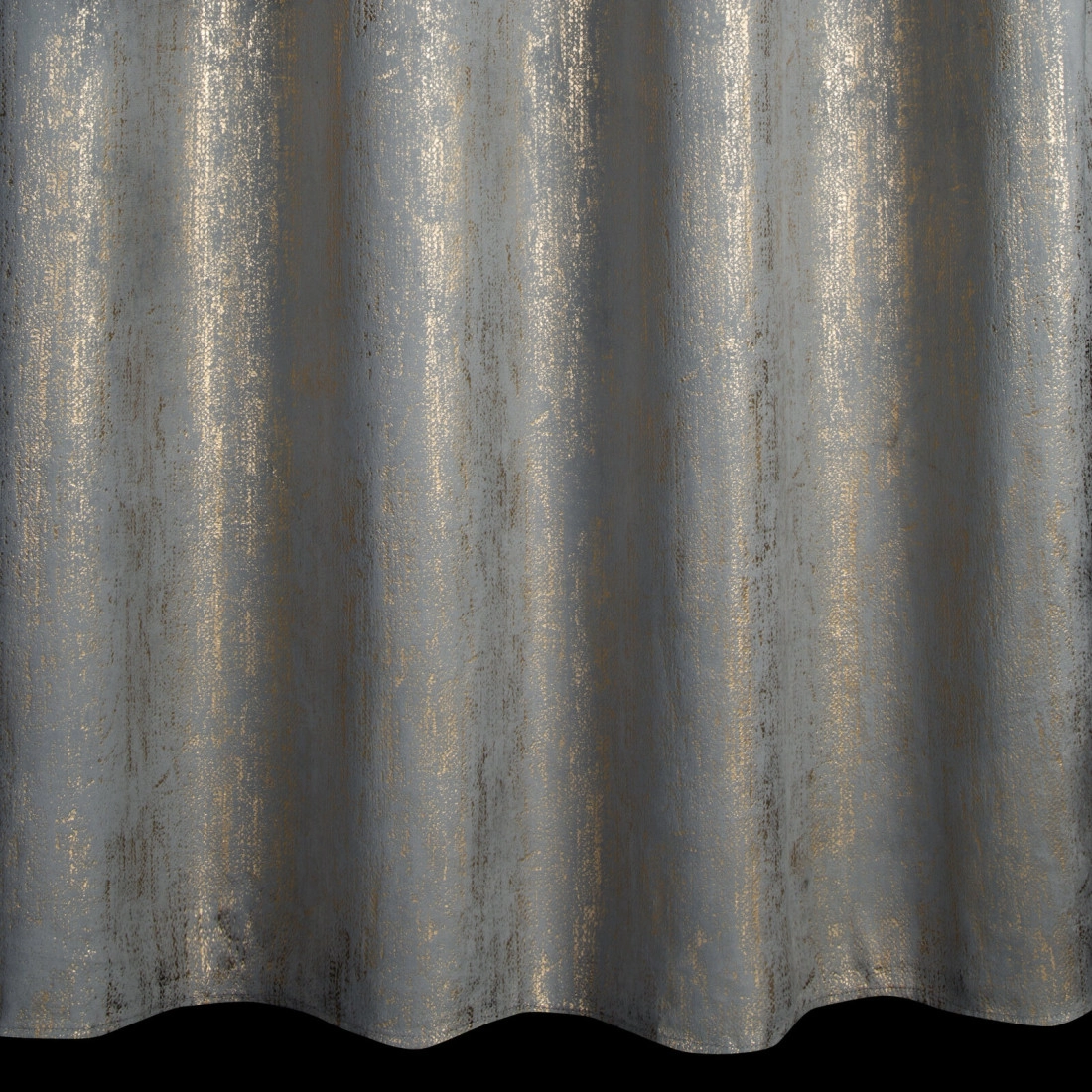 Záves 140x250 cm zamatový strieborný zlato na kovové krúžky DARA