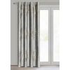 Záves 140x250 cm zamatový strieborný zlatý na kovové krúžky IDALIA