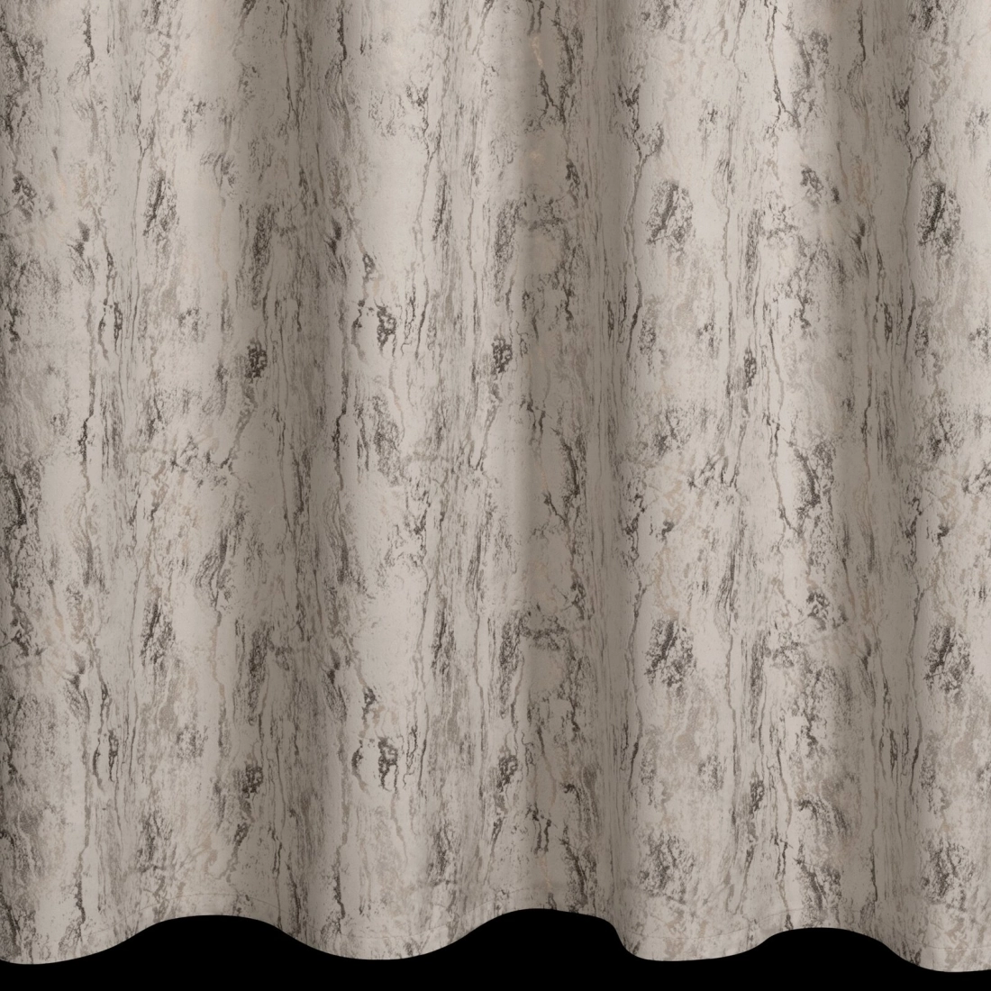 Závěs 140x250 cm sametový světle béžový se zlatou na kovové kroužky KORNELIA