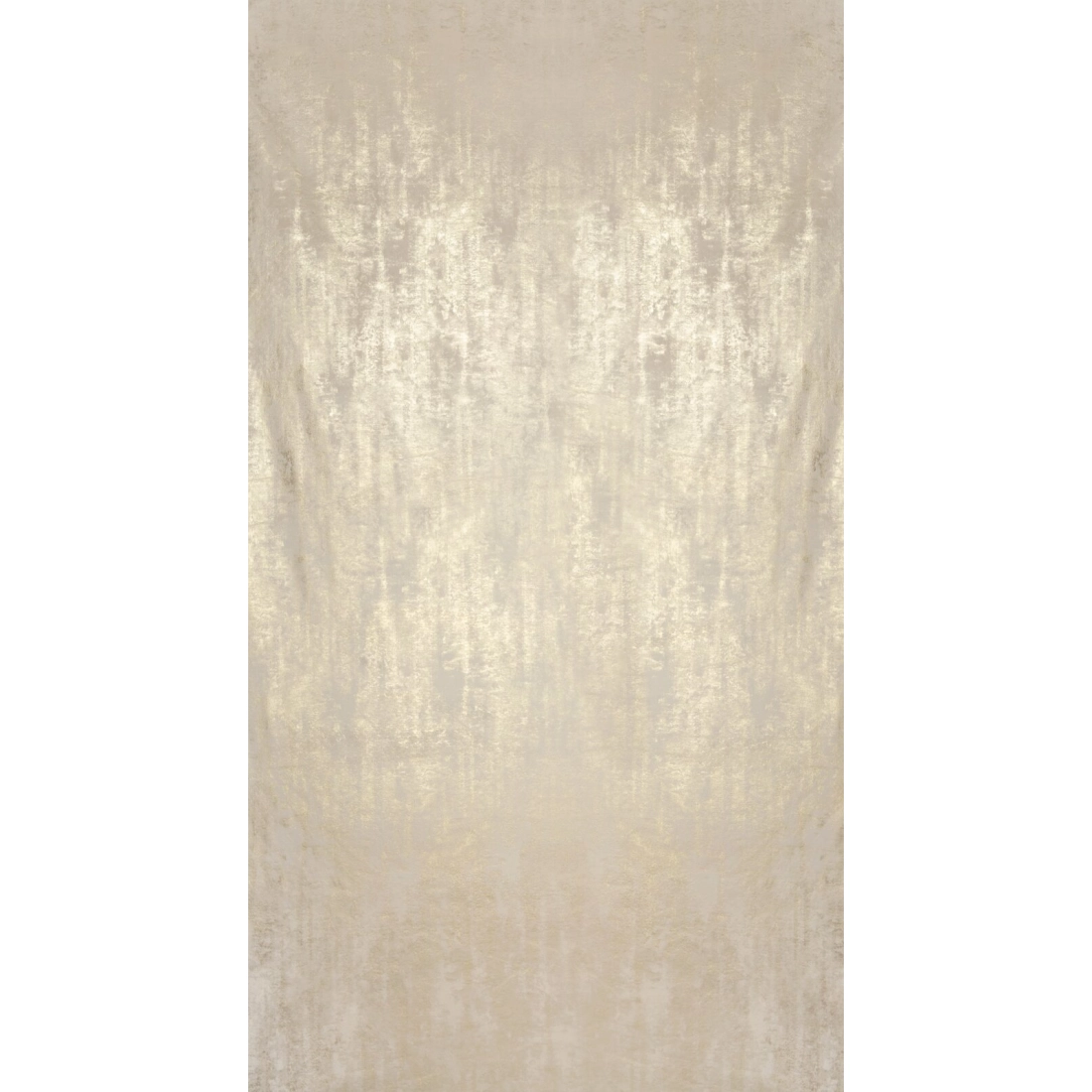 Záves 140x250 cm zamatový svetlobéžový zlatý na kovové krúžky RENIA