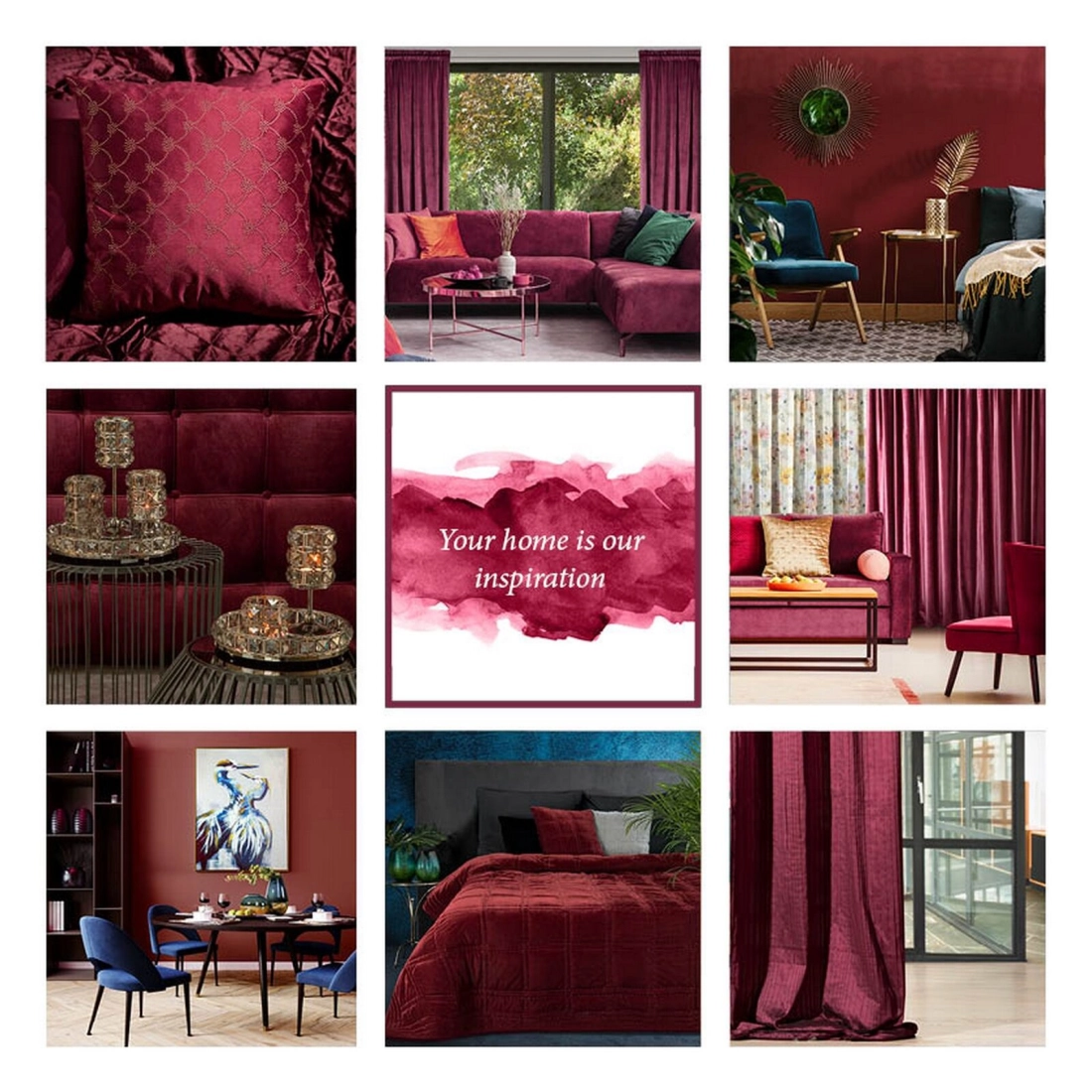 Záves 140x250 cm zamatový tehlový na kovové krúžky LILI