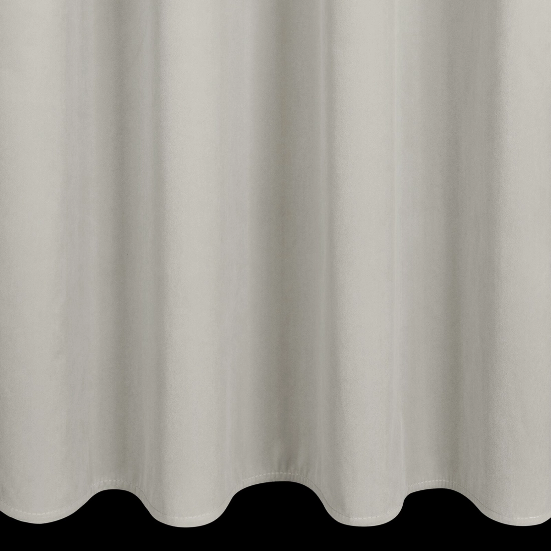 Sametový závěs 140x250 cm tmavě béžový na kovové kroužky NITA