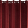 Závěs 140x250 cm sametový tmavě bordó na kovové kroužky RIA AMAROSA