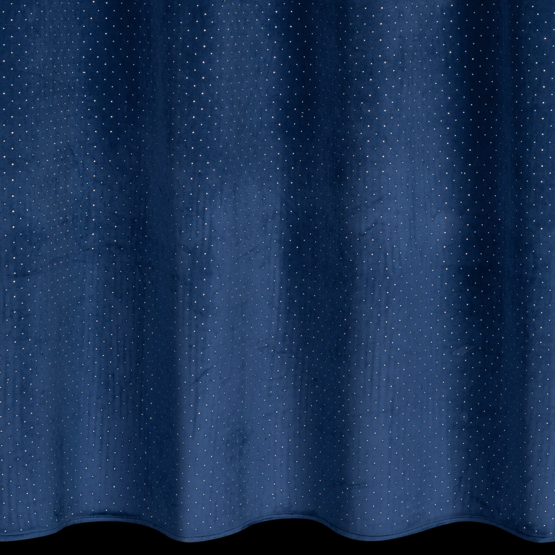 Závěs 140x250 cm sametový tmavě modrý na kovové kroužky ARIADNA