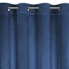 Sametový závěs 140x250 cm tmavě modrý na kovových kroužcích CARLI