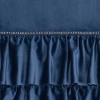 Sametový závěs 140x250 cm tmavě modrý na kovových kroužcích CARLI