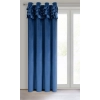 Sametový závěs 140x250 cm tmavě modrý na kovové kroužky ERIN