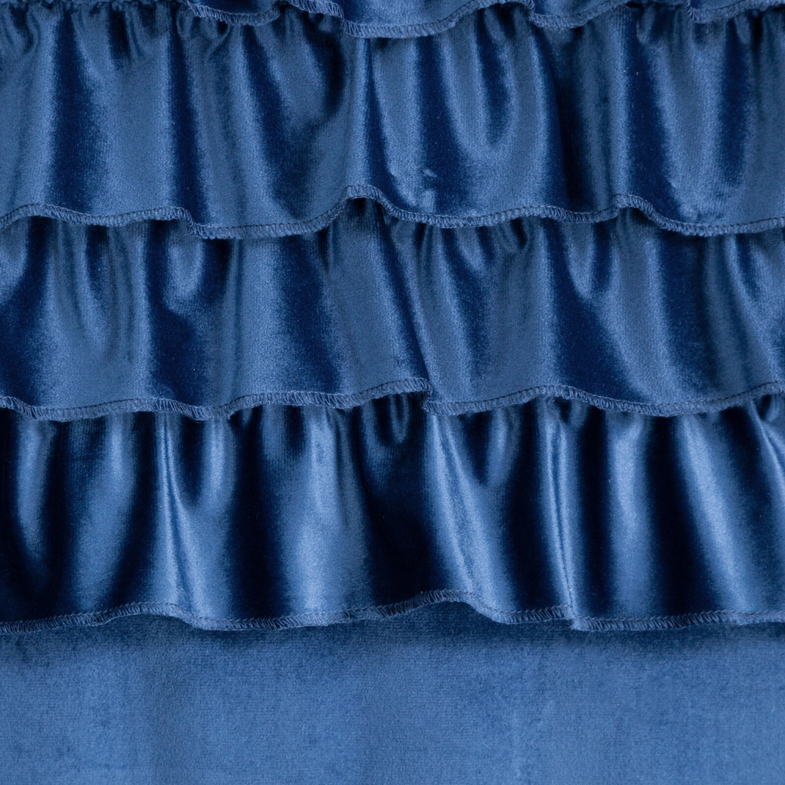 Sametový závěs 140x250 cm tmavě modrý na kovové kroužky ERIN