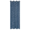 Záves 140x250 cm zamatový tmavomodrý na kovové krúžky LIVIA
