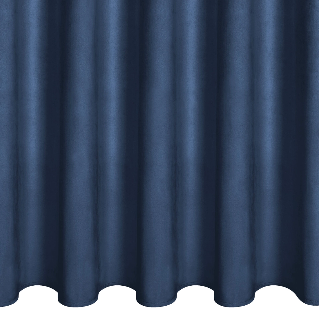 Závěs 140x250 cm sametový tmavě modrý na kovové kroužky SAMI