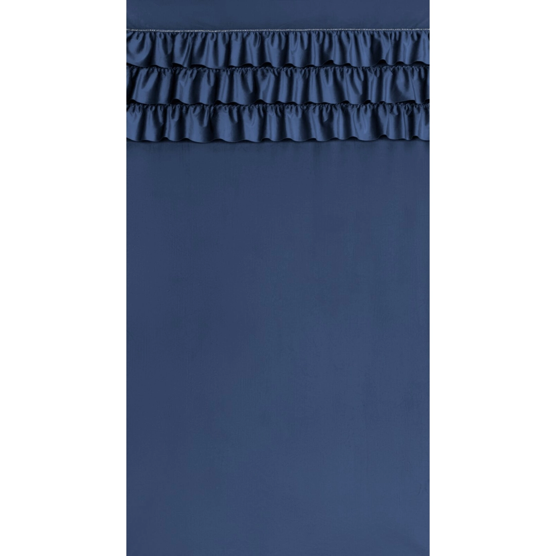 Závěs 140x250 cm sametový tmavě modrý na kovové kroužky SAMI