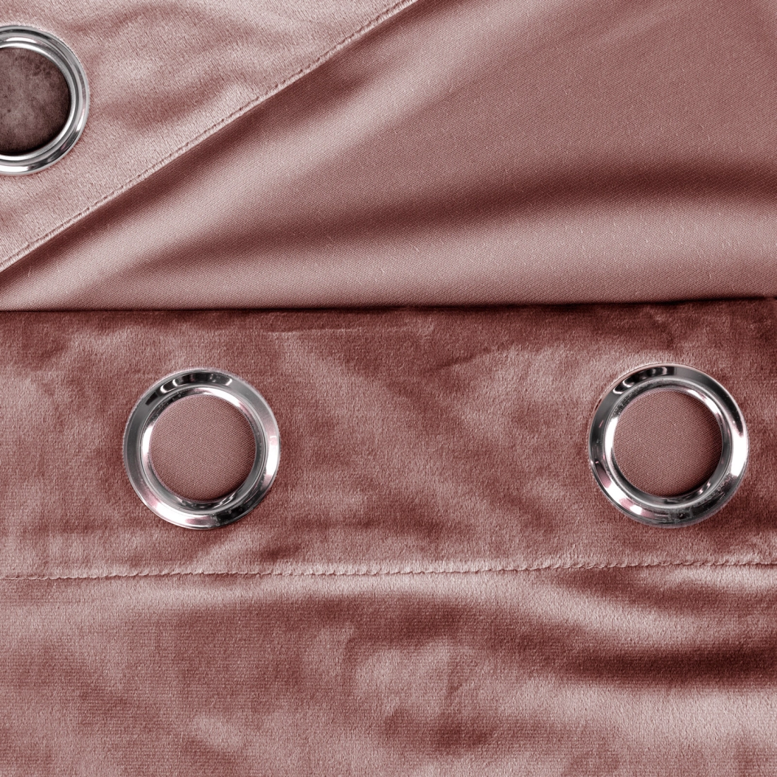 Záves 140x250 cm zamatový tmavoružový na kovové krúžky ROSA Design 91