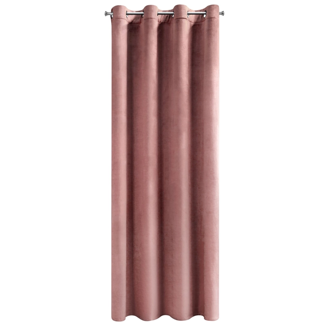 Záves 140x250 cm zamatový tmavoružový na kovové krúžky ROSA Design 91